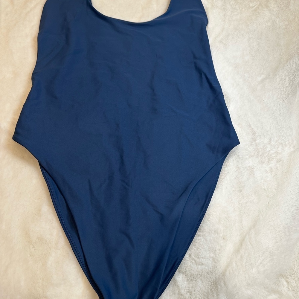 Blue One-Piece Swimsuit